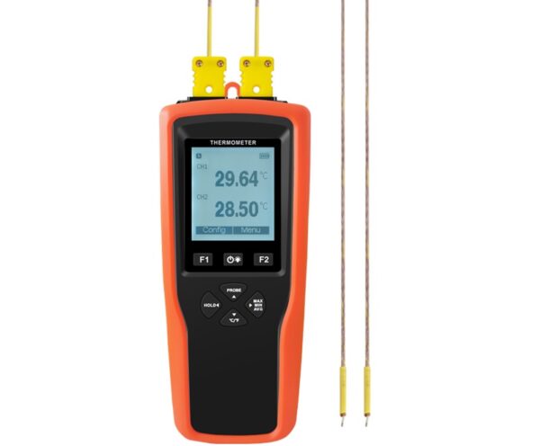 2 Channel Digital Thermometer Datalogger T422 Dual Temperature Monitoring and Logging Device