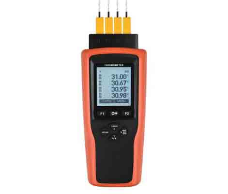 4 Channel Digital Thermometer Datalogger T446 Multi Point Temperature Monitoring and Logging Device
