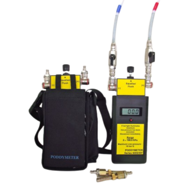 6000 WFV-Q Digital Manometer with isolating valves and rugged transducer