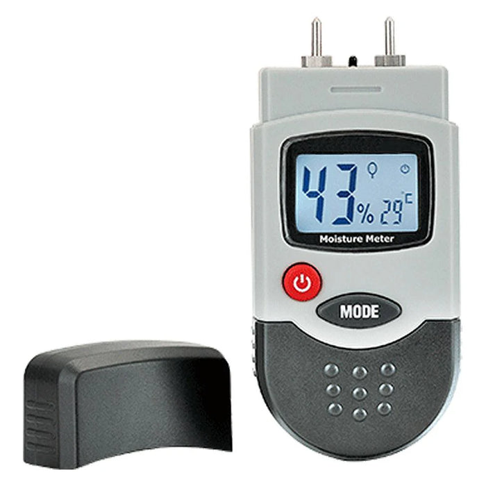 Compact Moisture Meter with pin-type probes for accurate readings