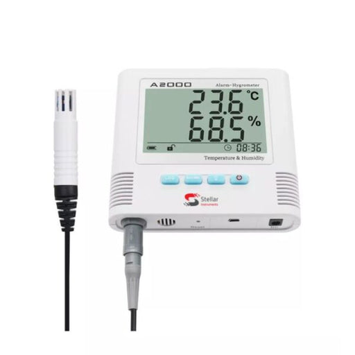 Digital Alarm Temperature Humidity Thermometer A2000EX Accurate Temperature and Humidity Monitoring with Alarm Function