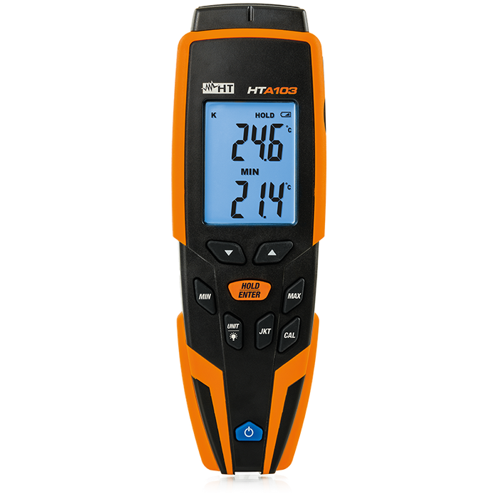 HTA103 Thermometer with K/J/T-type probe compatibility