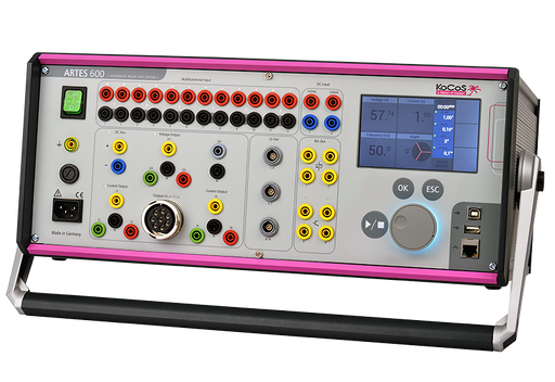 Kocos ARTES 600 relay test system with touchscreen interface