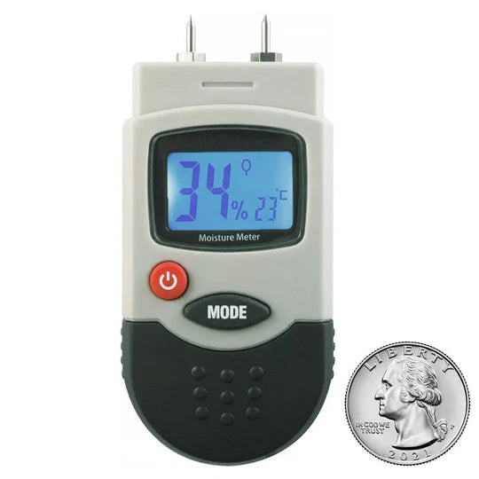 Portable Compact Moisture Meter with backlit LCD display