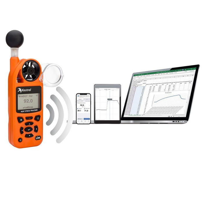 Portable Kestrel 5400 Heat Stress Tracker with Compass and LiNK Vane Mount for Outdoor Use