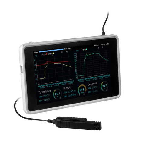 Temperature Humidity Datalogger with Touchscreen PCE-HT 300 Advanced Environmental Monitoring Device for Accurate Data Logging
