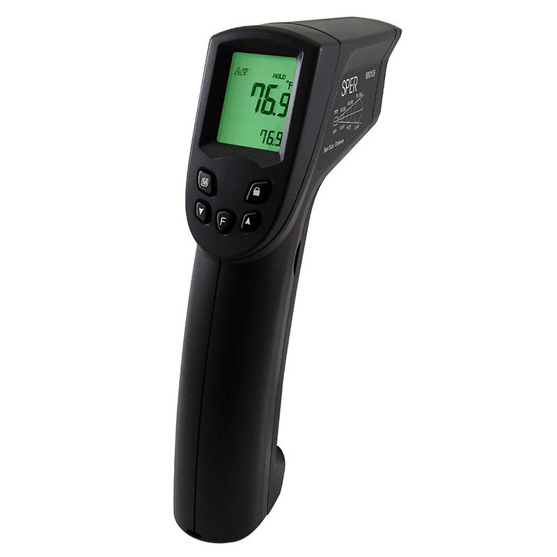 800106-Infrared Thermometer Gun with Alarm 12:1 / 1400ºF