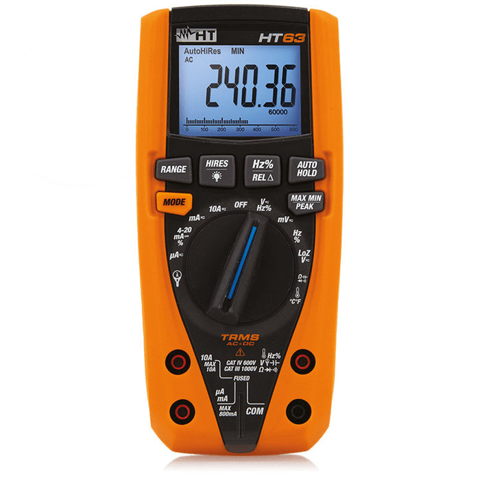 Professional TRMS AC+DC DIGITAL MULTIMETER - HT63